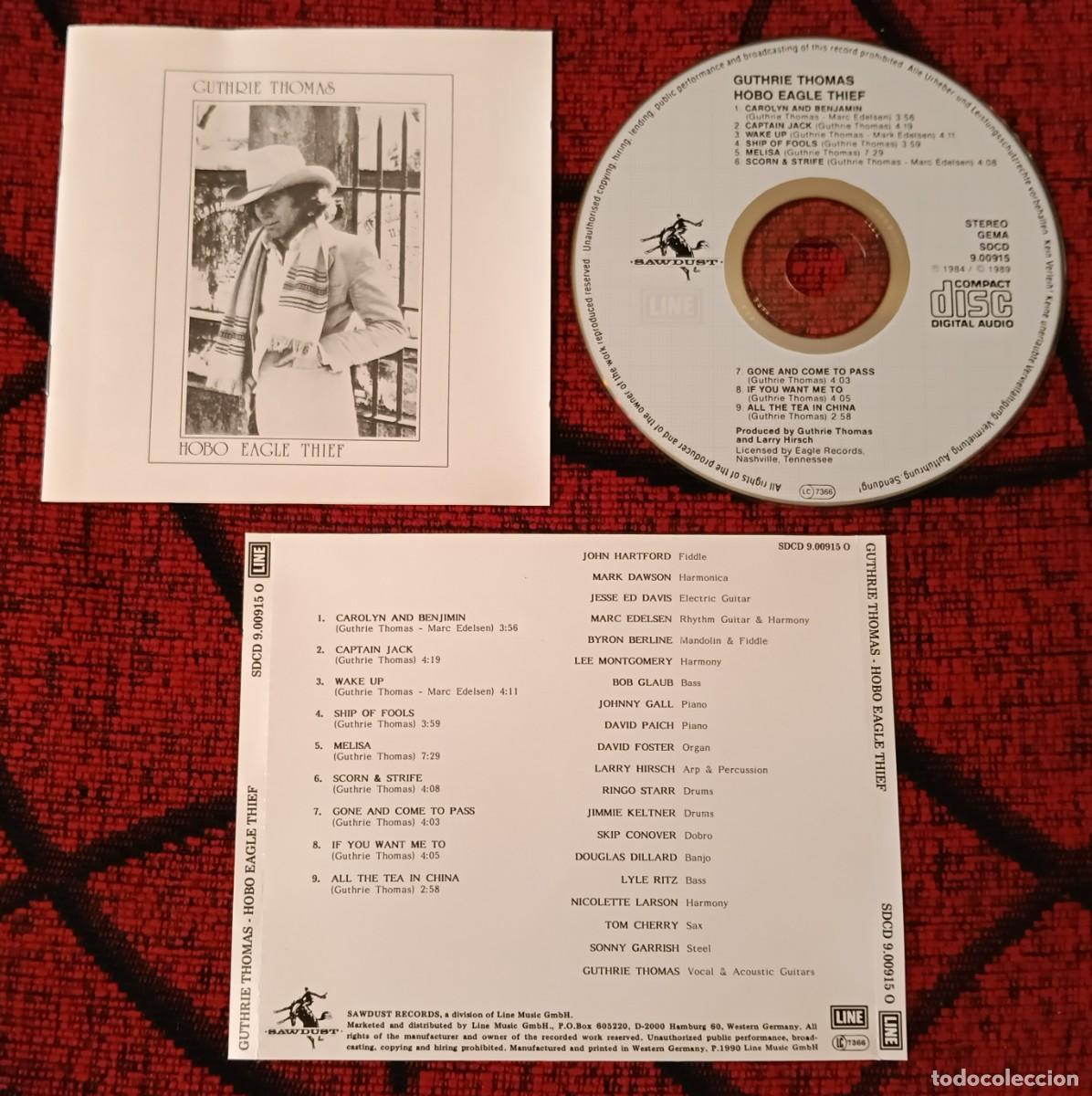 CDs de m&uacute;sica: GUTHRIE THOMAS ** Hobo Eagle Thief ** CD REEDICION ALEMANIA 1990