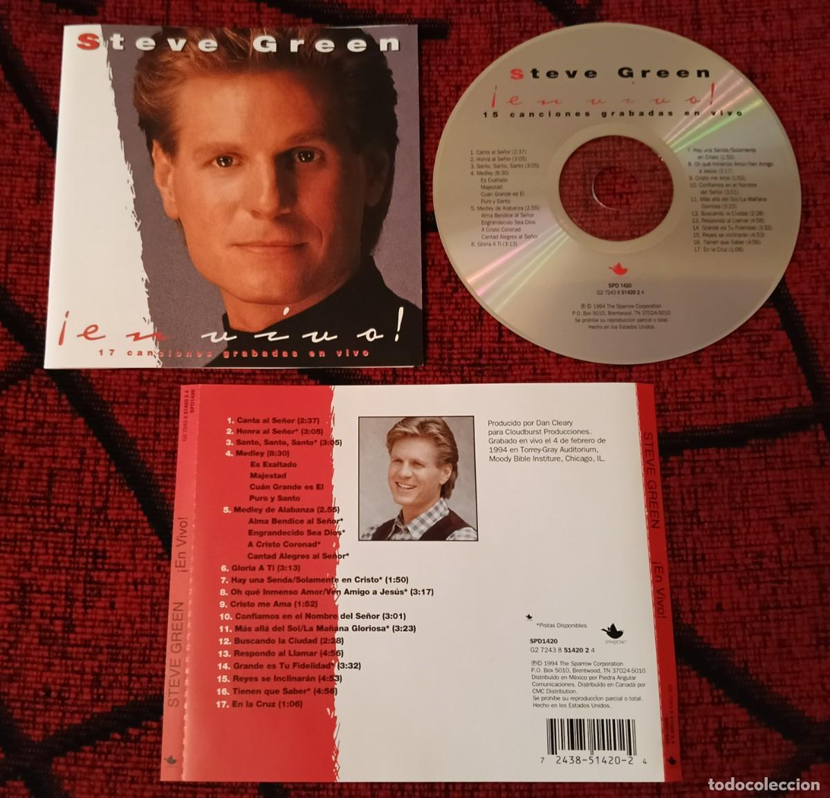 CDs de m&uacute;sica: STEVE GREEN ** &iexcl;En Vivo! ** CD 1994 USA