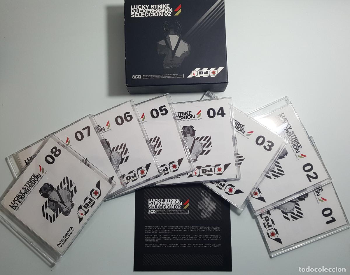 CDs de m&uacute;sica: CAJA 8 CD LUCKY STRIKE DJ EXPRESSION SELECCI&Oacute;N 02 (EDICI&Oacute;N LIMITADA) M&Uacute;SICA ELECTR&Oacute;NICA HOUSE TECHNO