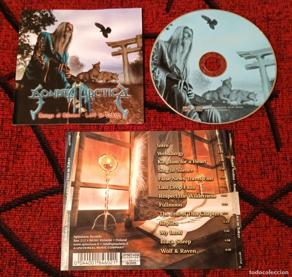 CDs de m&uacute;sica: SONATA ARCTICA ** Songs Of Silence - Live In Tokyo ** CD FINLANDIA 2002