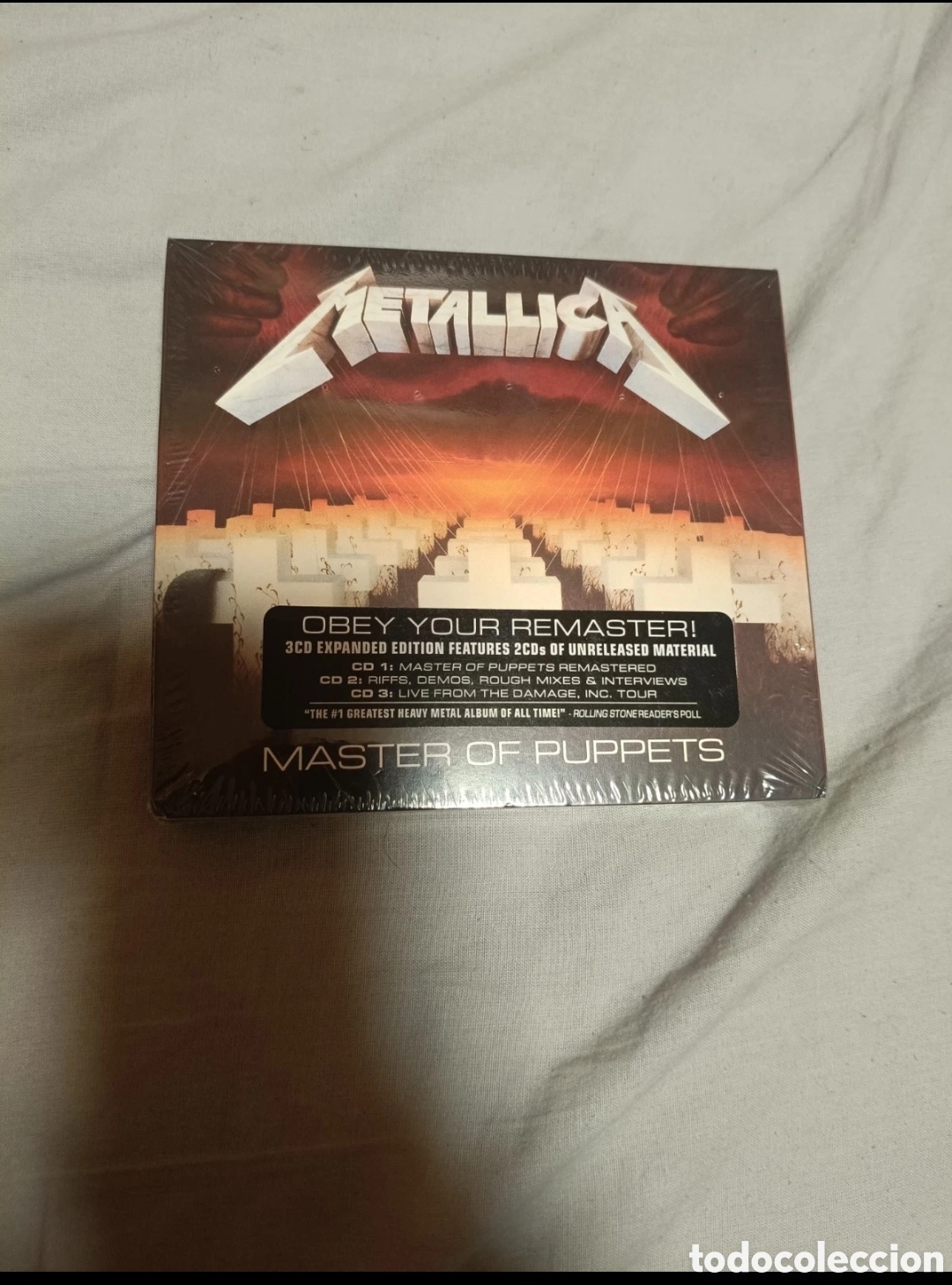 CDs de m&uacute;sica: Metallica - master of puppets 3 cd remasterizado nuevo