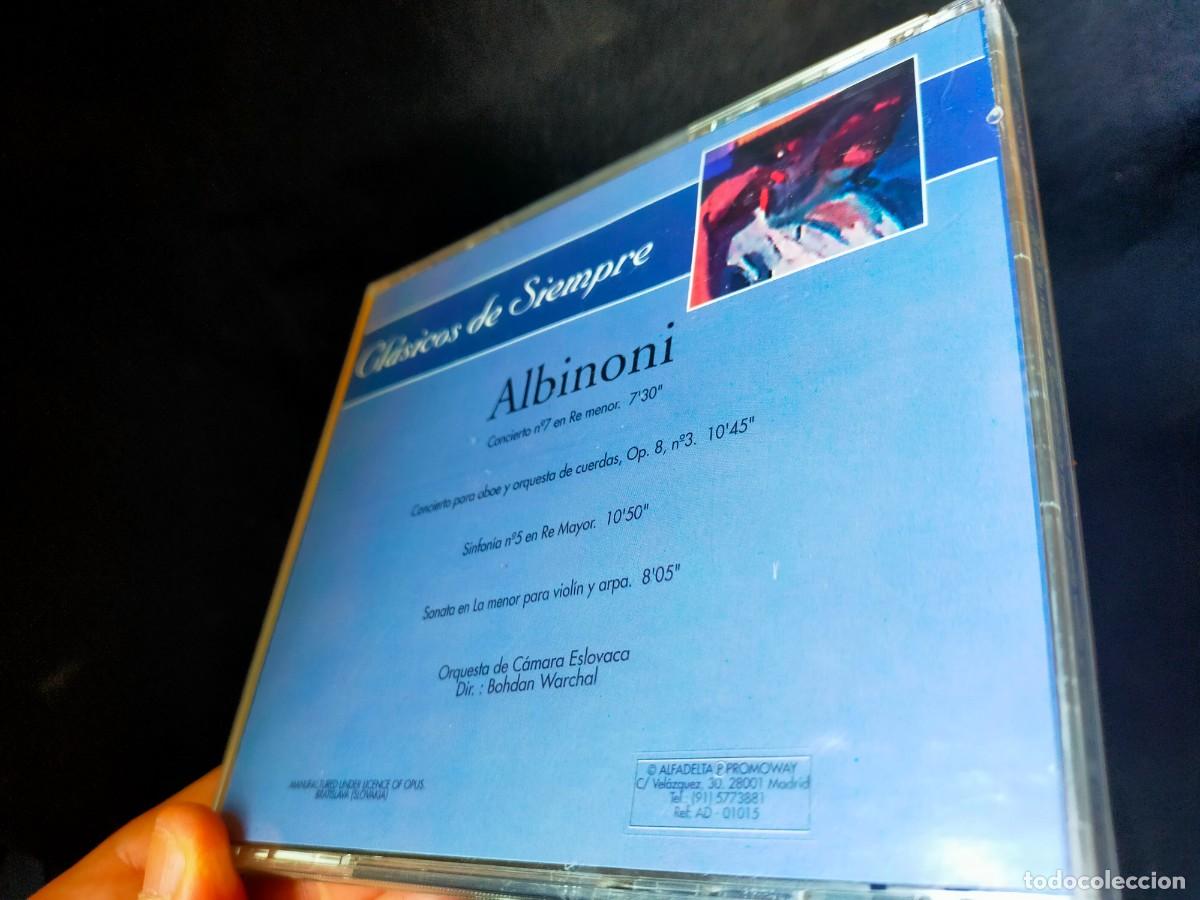 CDs de m&uacute;sica: ALBINONI. CL&Aacute;SICOS DE SIEMPRE. 1994 ALFA DELTA 4 COMPOSICIONES. - Foto 3