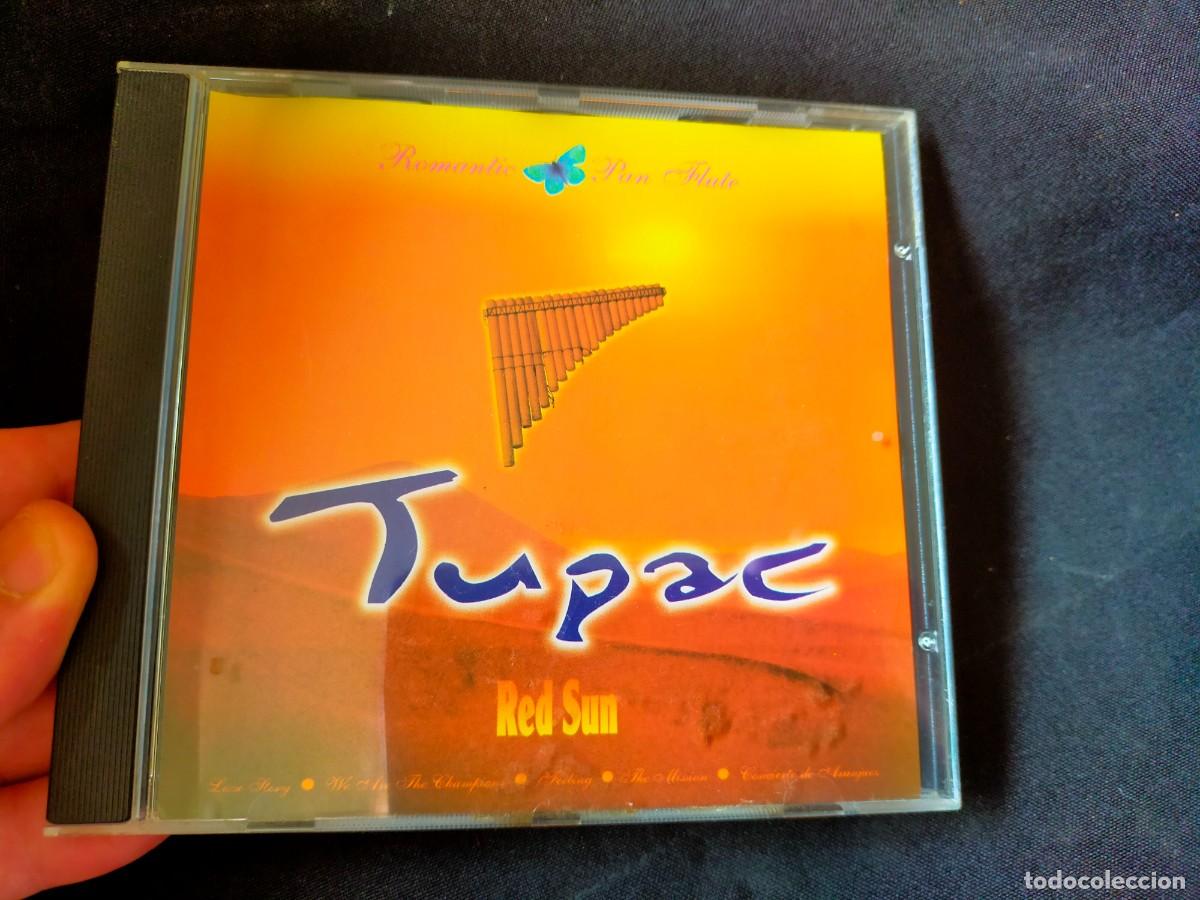 CDs de m&uacute;sica: TUPAC. RED SUN. ROMANTIC PAN FLAUTE. 2001 AUTRO MECHANA AUSTRIA. 14 TEMAS.