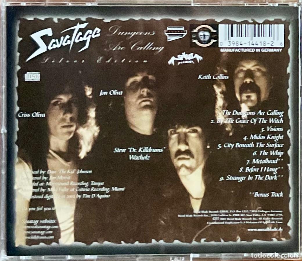 CDs de m&uacute;sica: SAVATAGE - DUNGEONS ARE CALLING - Foto 2