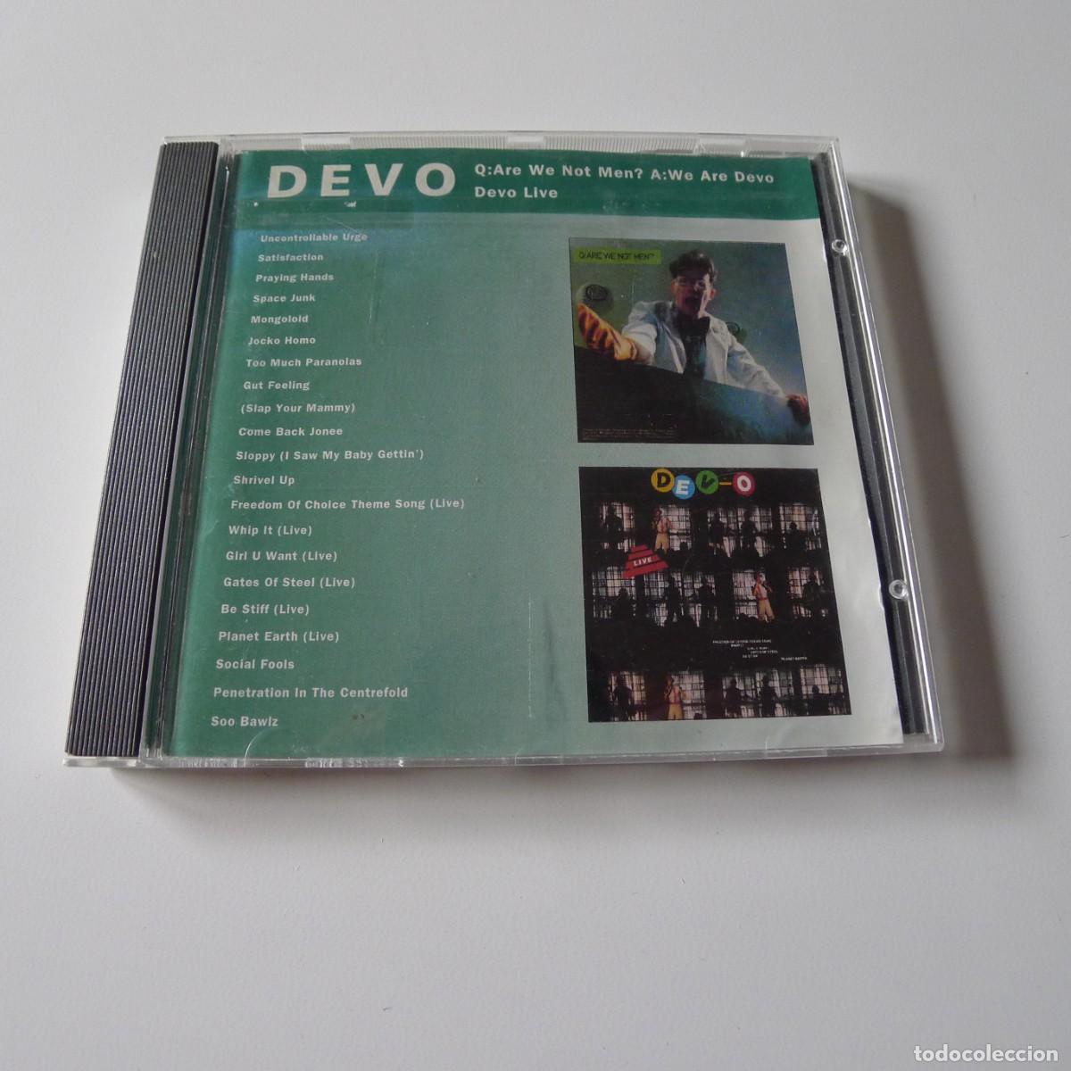 CDs de m&uacute;sica: Devo &ndash; Q: Are We Not Men? A: We Are Devo / Devo Live CD