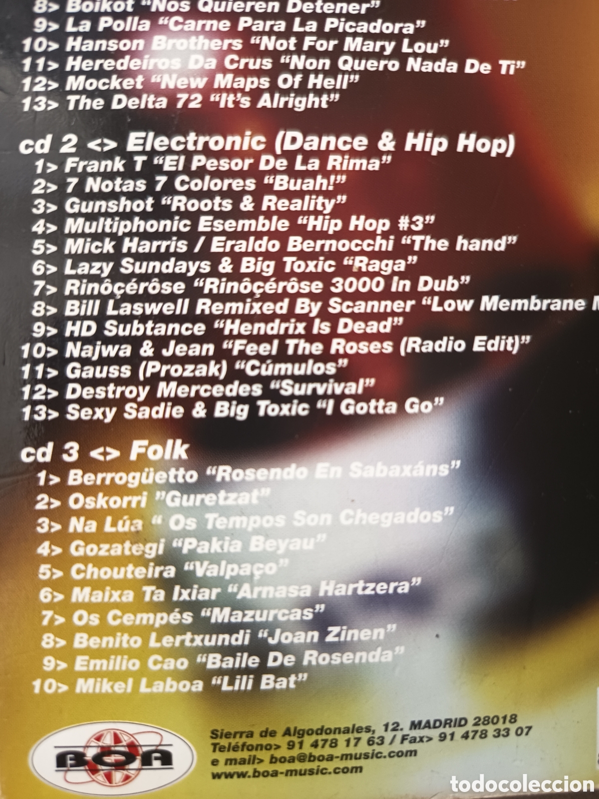 CDs de m&uacute;sica: CD Universonoro Vol 3 1997 BOA - Foto 6