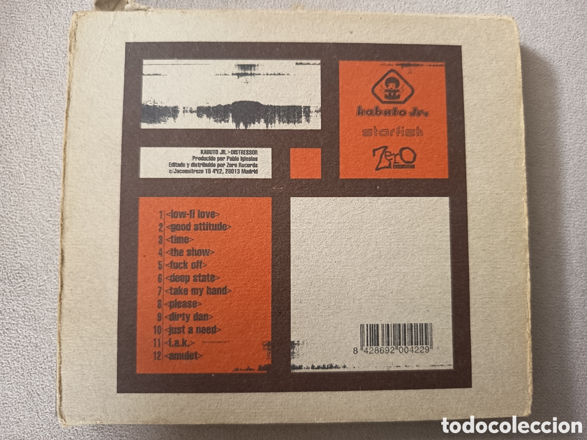 CDs de m&uacute;sica: CD Kabuto Jr . Distressor 1999 Zero Records - Foto 2