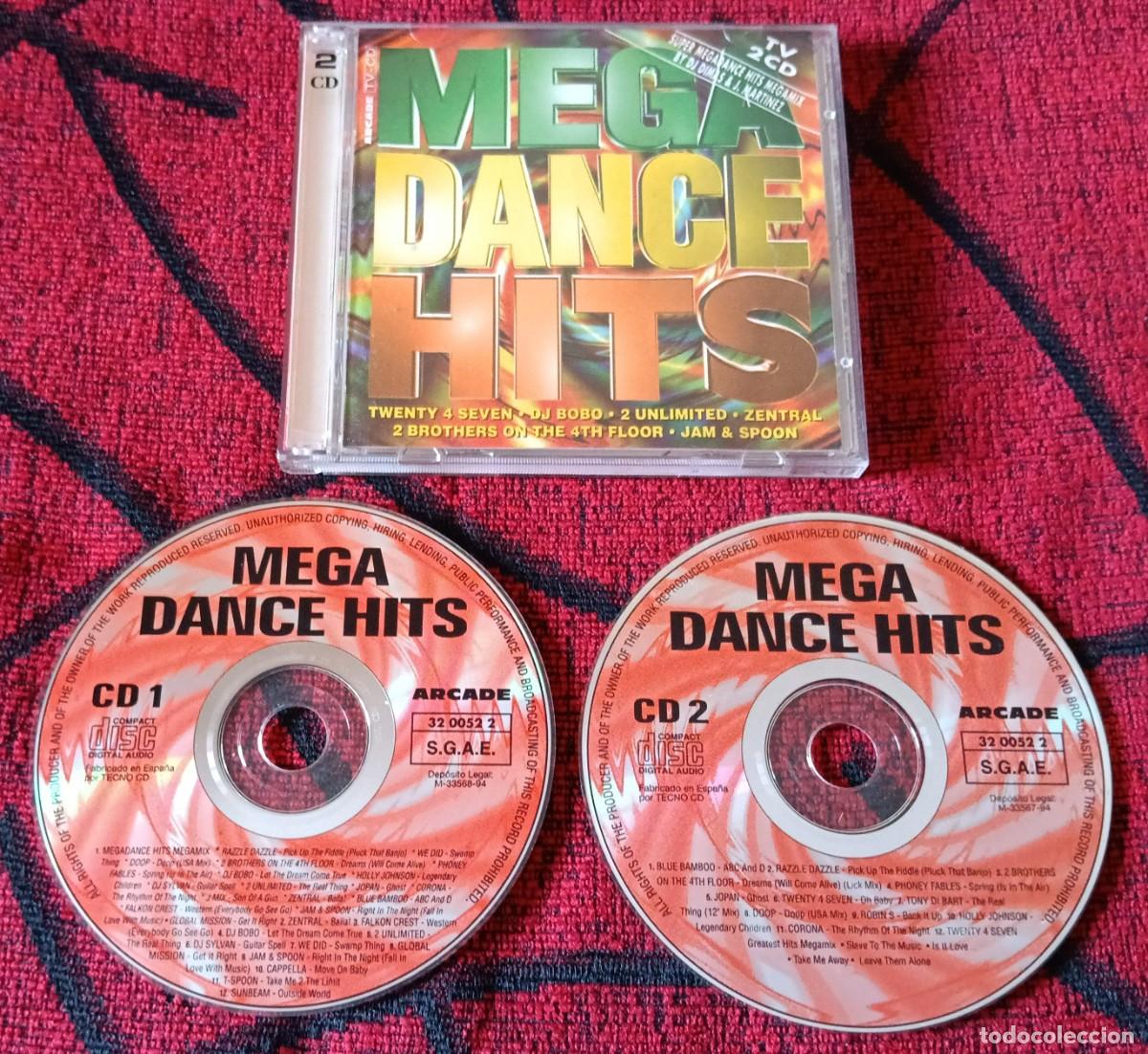 CDs de m&uacute;sica: MEGA DANCE HITS 1994 CD DOBLE CORONA Razzle Dazzle DJ BOBO Zentral ROBIN S 2 UNLIMITED