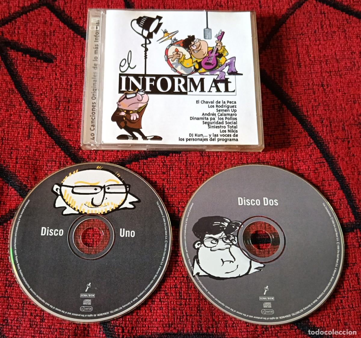CDs de m&uacute;sica: EL INFORMAL 1999 CD DOBLE Danza Invisible HOMBRES G Los Piratas INHUMANOS Ariel Rot
