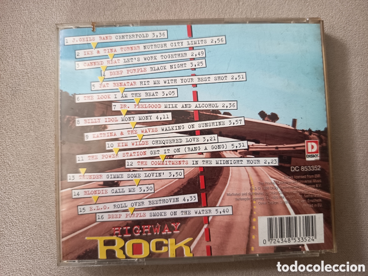 CDs de m&uacute;sica: CD Highway Rock 1998 Disky - Foto 2