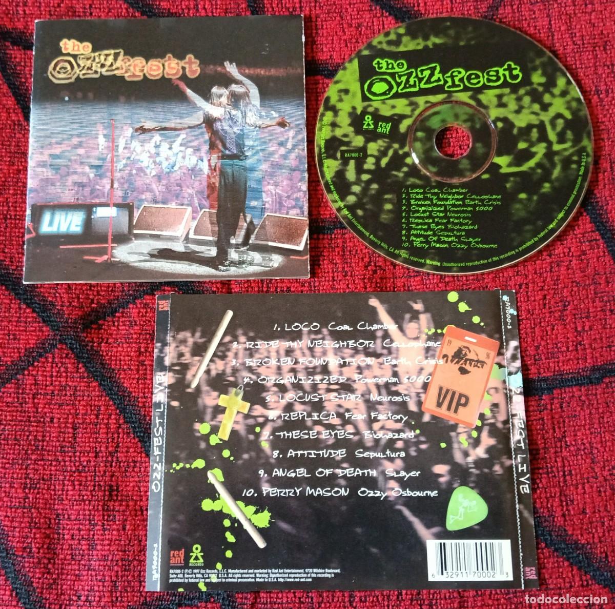 CDs de m&uacute;sica: THE OZZ-FEST LIVE CD 1997 USA CELLOPHANE Coal Chamber SEPULTURA Powerman 5000 OZZY OSBOURNE