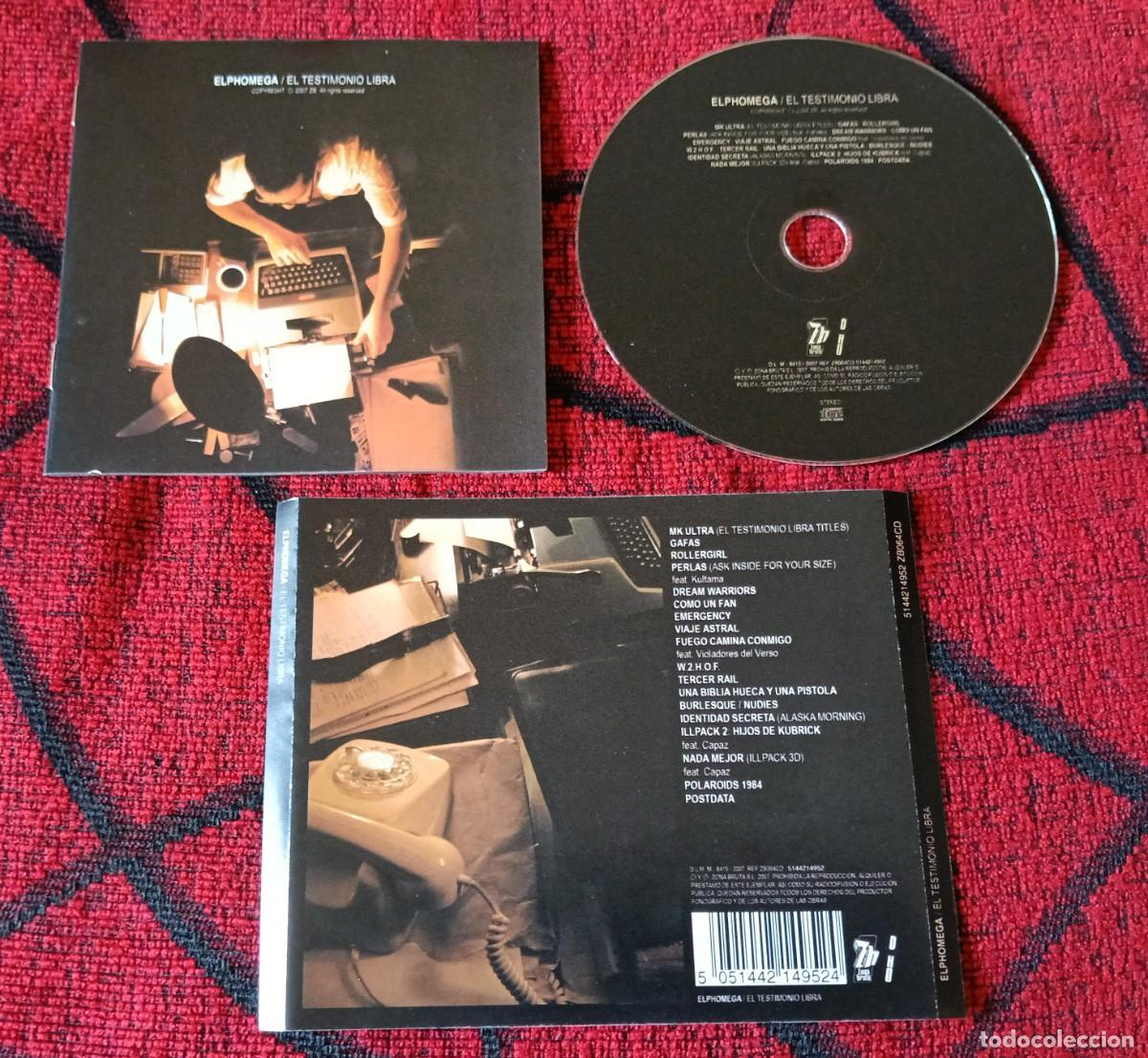 CDs de m&uacute;sica: ELPHOMEGA ** El Testimonio Libra ** CD 2007