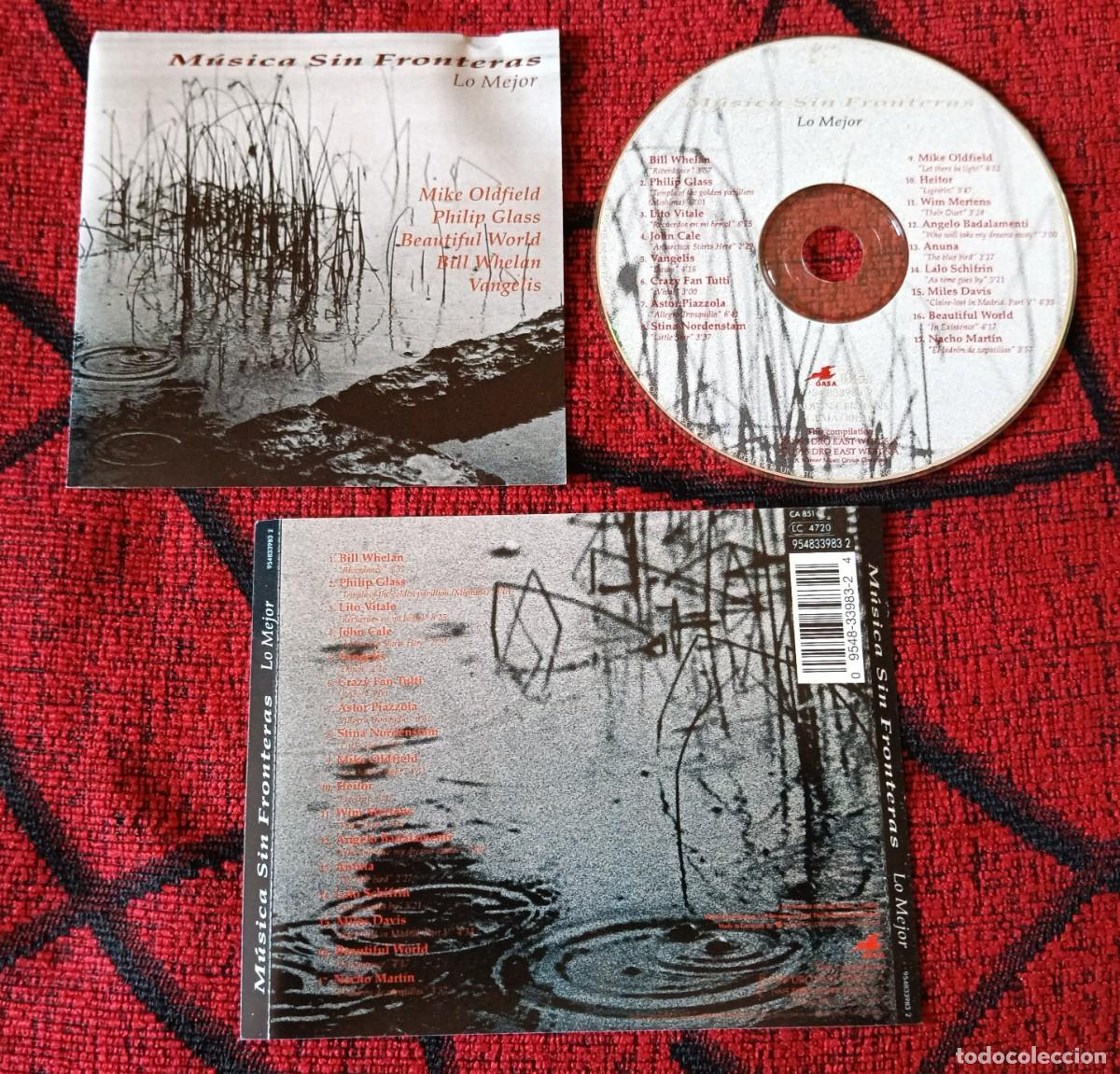 CDs de m&uacute;sica: MUSICA SIN FRONTERAS - LO MEJOR CD 1995 VANGELIS Philip Glass MILES DAVIS Lalo Schifrin