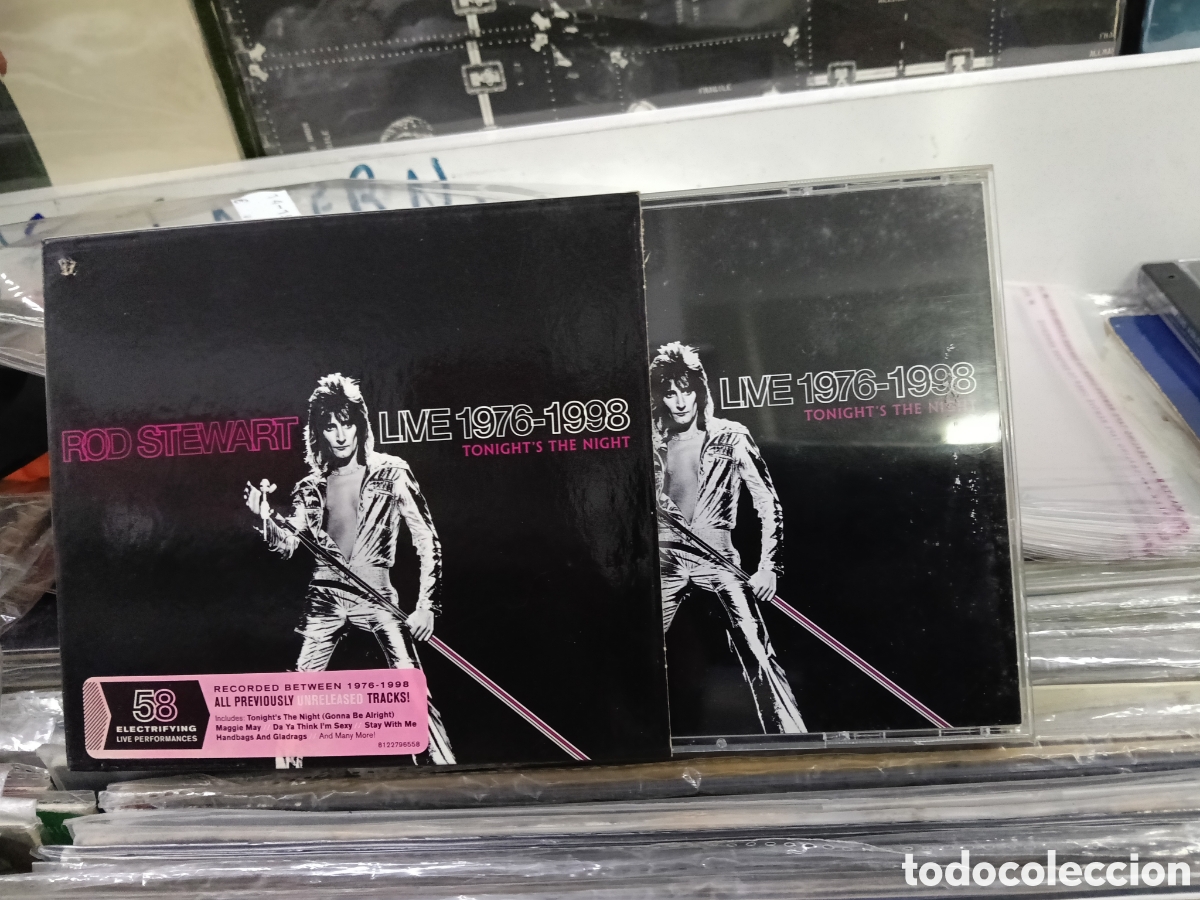 CDs de m&uacute;sica: Rod Stewart caja box 4 cd's live 1976 - 1998 tonight's the night 2014