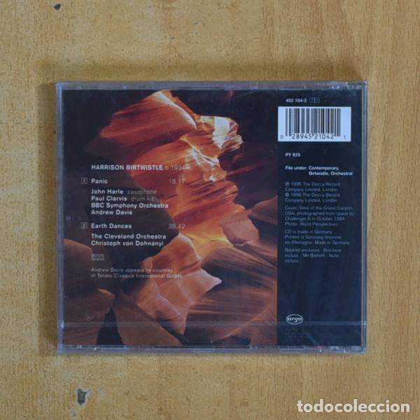 CDs de m&uacute;sica: HARRISON BIRTWISTLE - EARTH DANCES PANIC - CD - Foto 2
