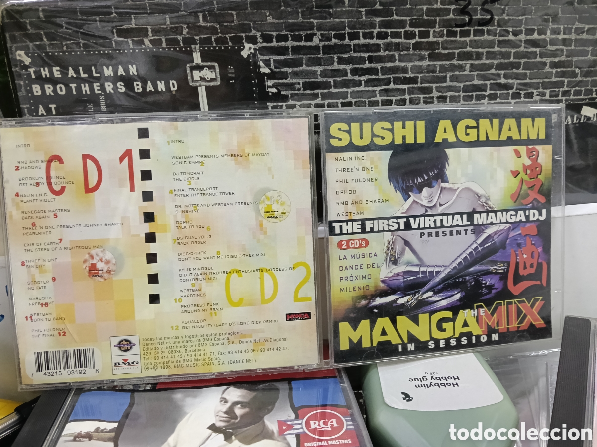 CDs de m&uacute;sica: Sushi agnam doble CD the manga mix in session Espa&ntilde;a 1998