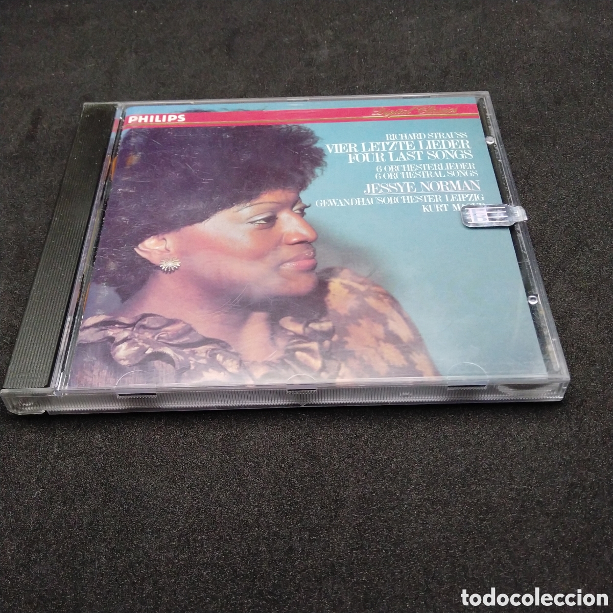 CDs de m&uacute;sica: JESSYE NORMAN - RICHAD STRAUSS - VIER LETZTE LIEDER FOUR LAST SONGS - CD - 1983 - DISCO VERIFICADO