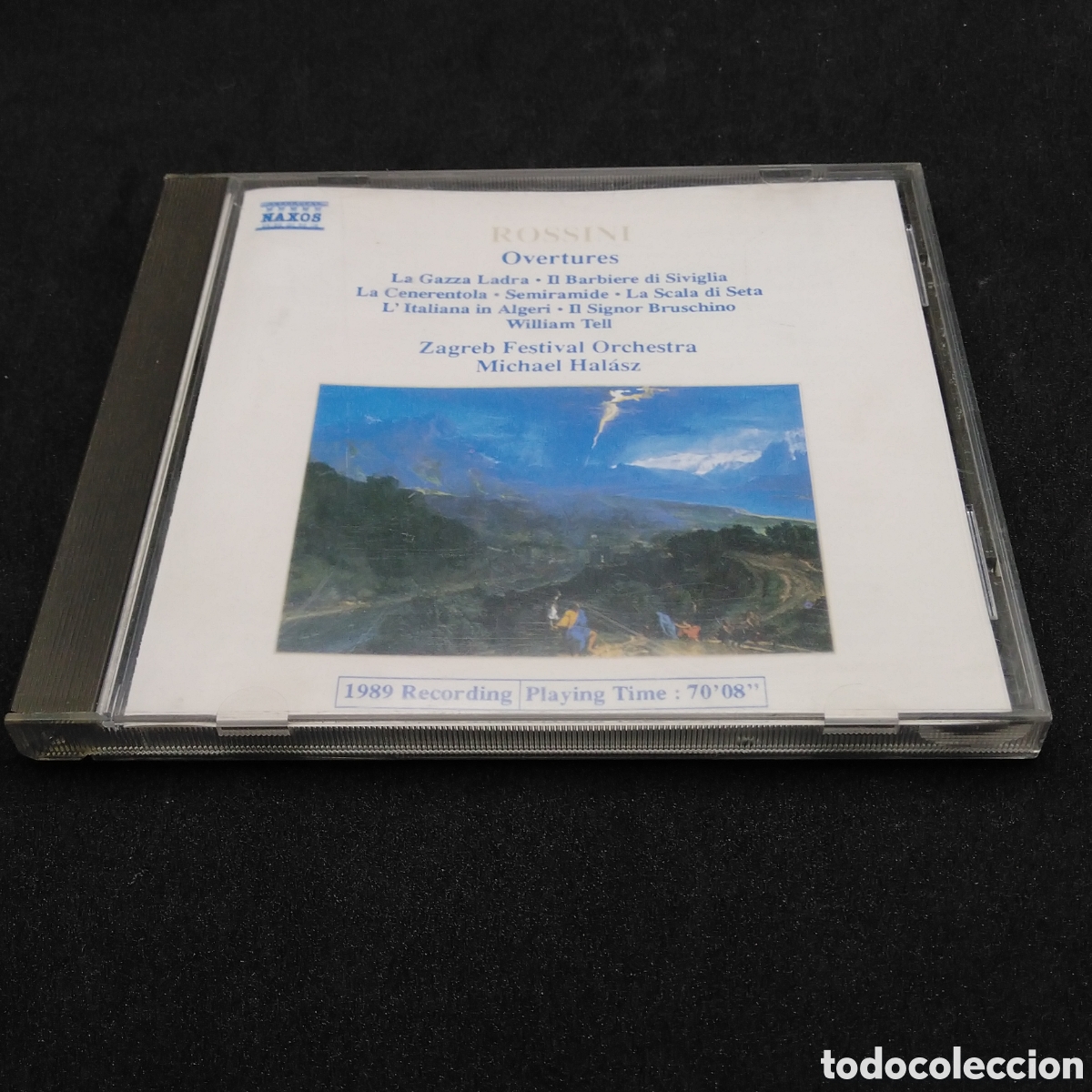 CDs de m&uacute;sica: ROSSINI - OVERTURES - ZAGREB FESTIVAL ORCHESTRA - MICHAEL HAL&Aacute;SZ - 1989 - CD VERIFICADO