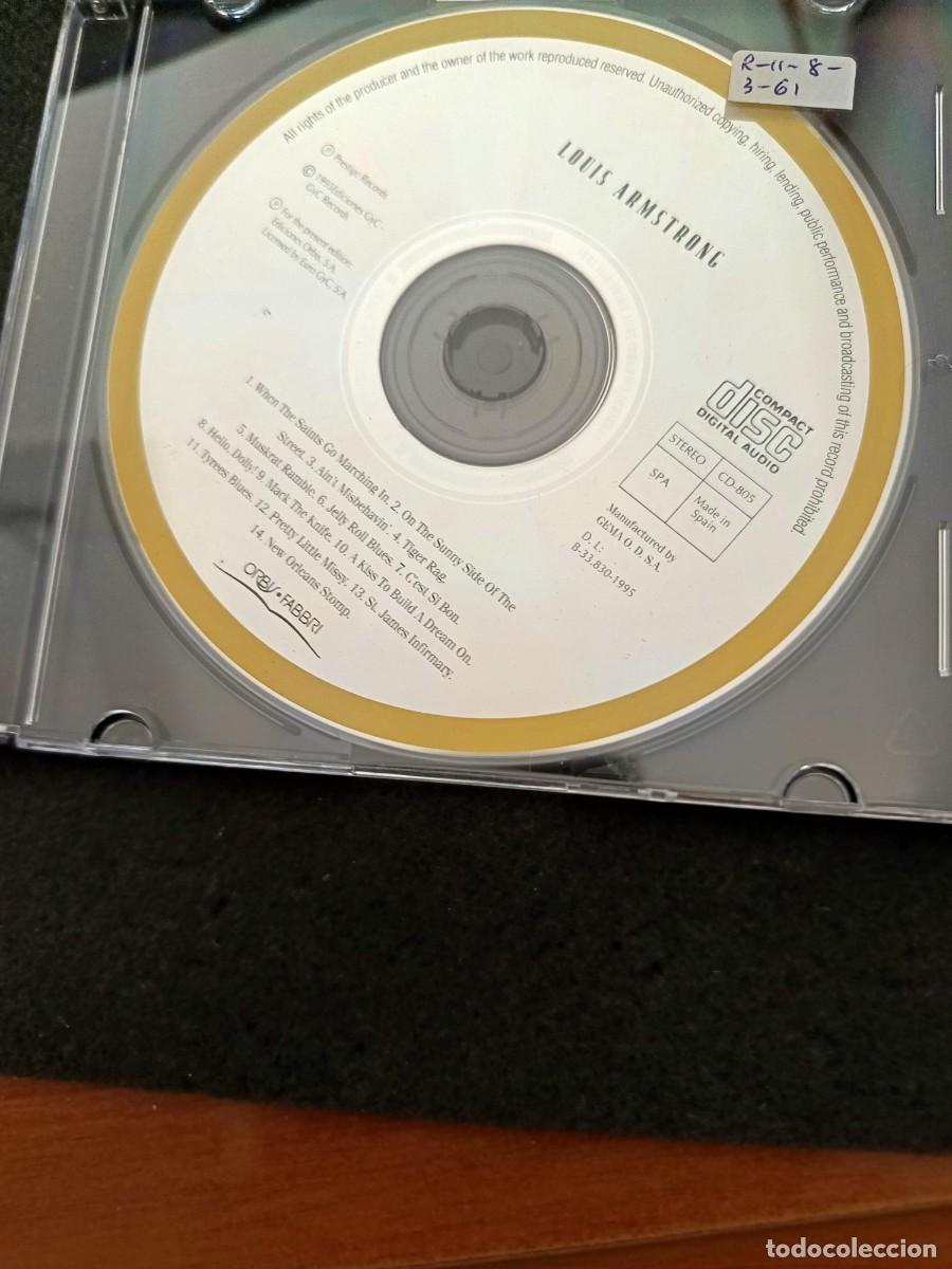 CDs de m&uacute;sica: LOUIS ARMSTRONG; ORBIS-FABBRI; 14 TRACKS; SIN CAR&Aacute;TULAS; CAJA PL&Aacute;STICO FINA (SLIM)