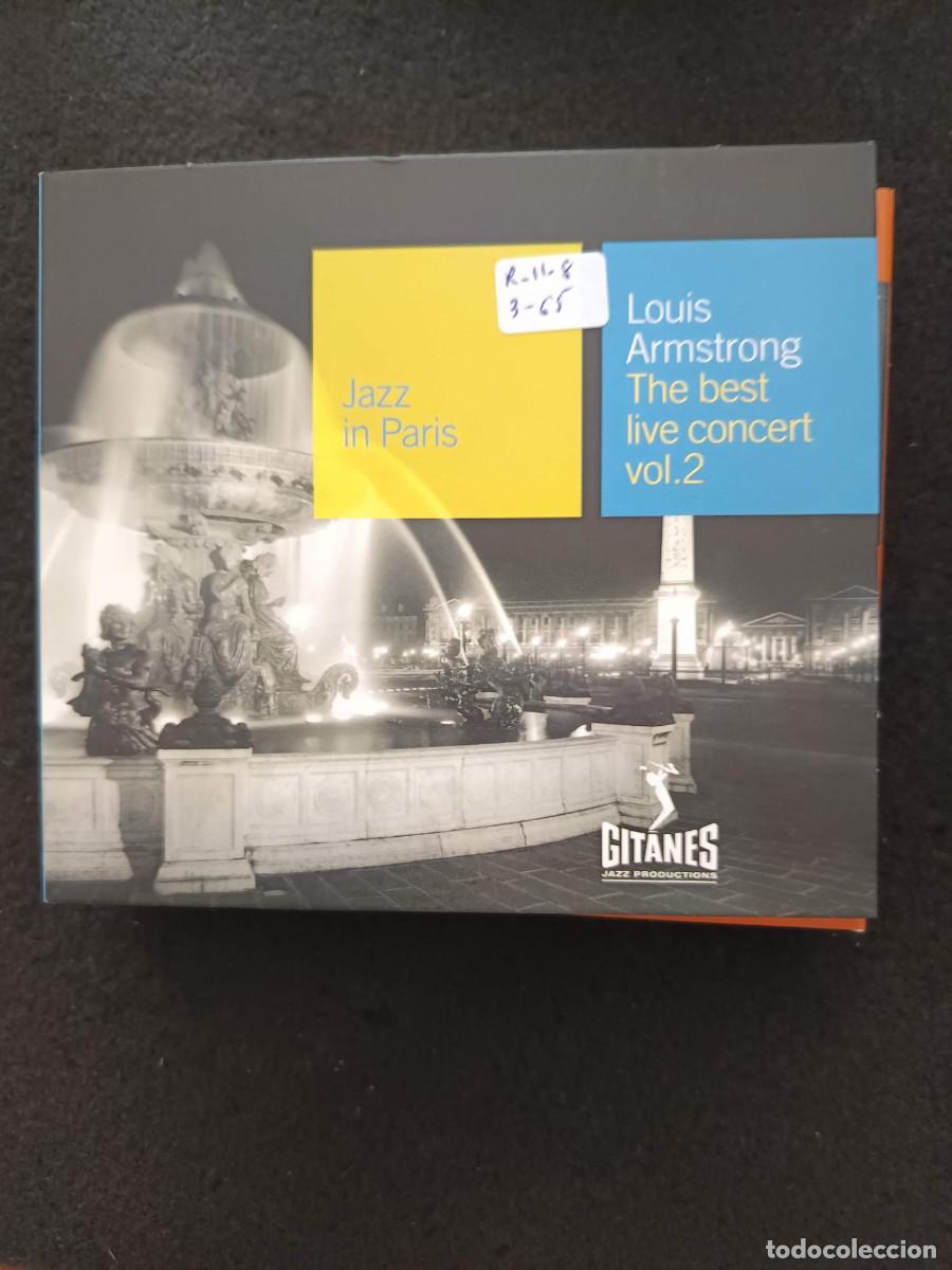 CDs de m&uacute;sica: LOUIS ARMSTRONG. THE BEST LIVE CONCERT, VOL. 2. JAZZ IN PARIS (GITANES)