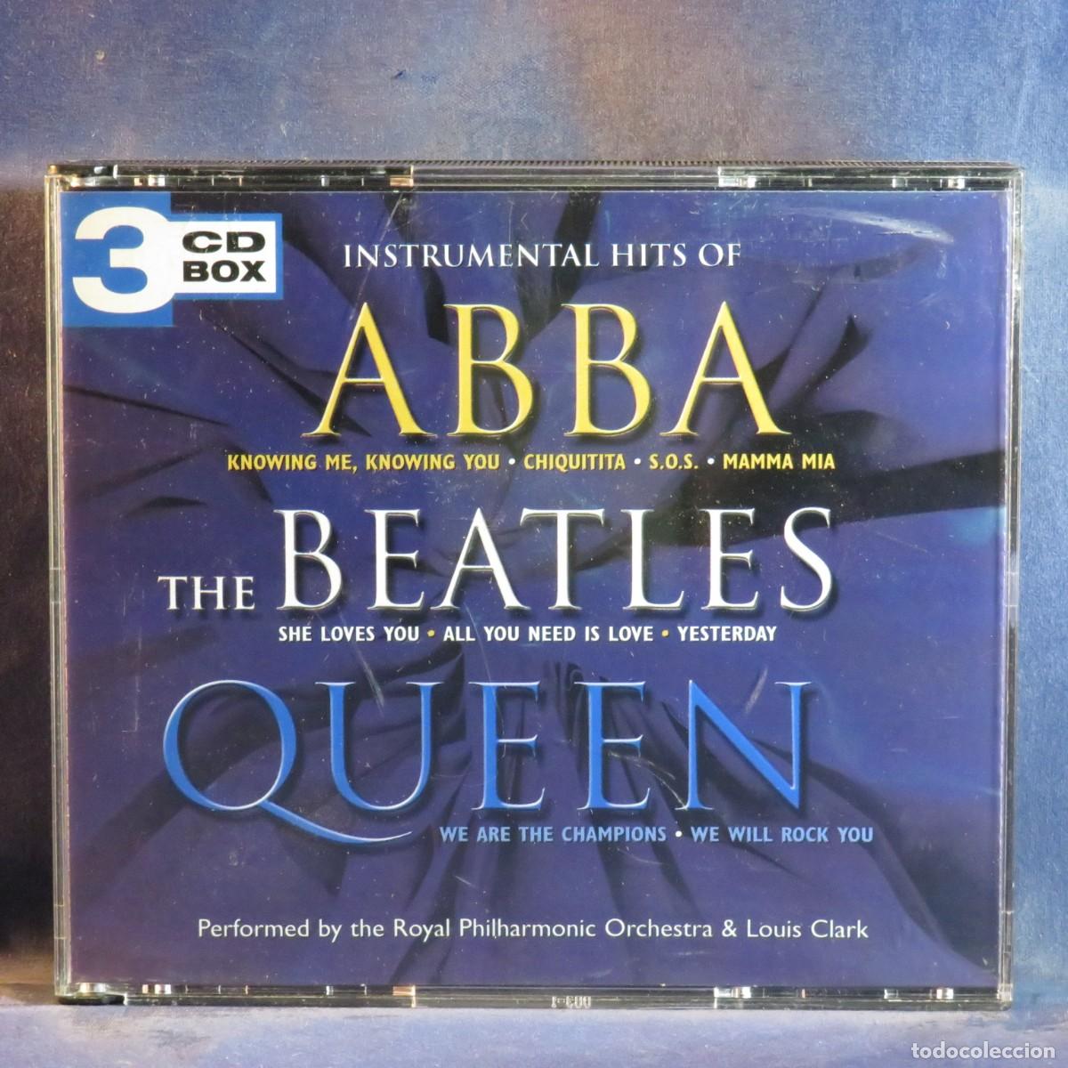 CDs de m&uacute;sica: ROYAL PHILHARMONIC ORCHESTRA & LOUIS CLARK &ndash; INSTRUMENTAL HITS OF ABBA / THE BEATLES / QUEEN - 3 CD
