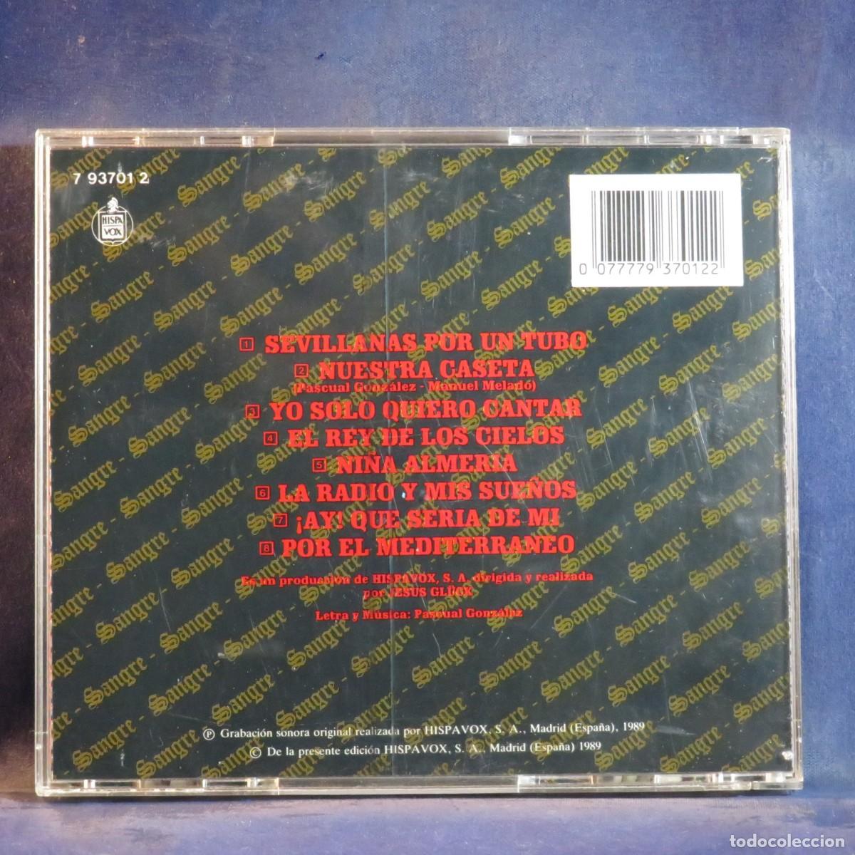 CDs de m&uacute;sica: CANTORES DE HISPALISV &ndash; SANGRE - CD - Foto 2