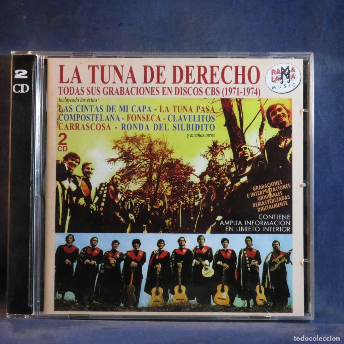 CDs de m&uacute;sica: TUNA DE LA FACULTAD DE DERECHO DE MADRID &ndash; TODAS SUS GRABACIONES EN DISCOS CBS (1971-1974) - 2 CD
