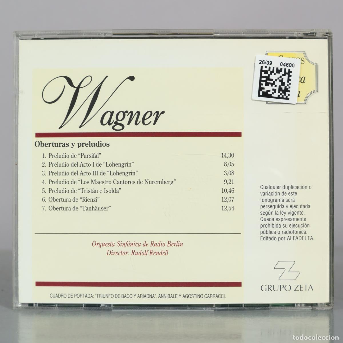 CDs de m&uacute;sica: CD. Wagner - Oberturas y preludios - Foto 2