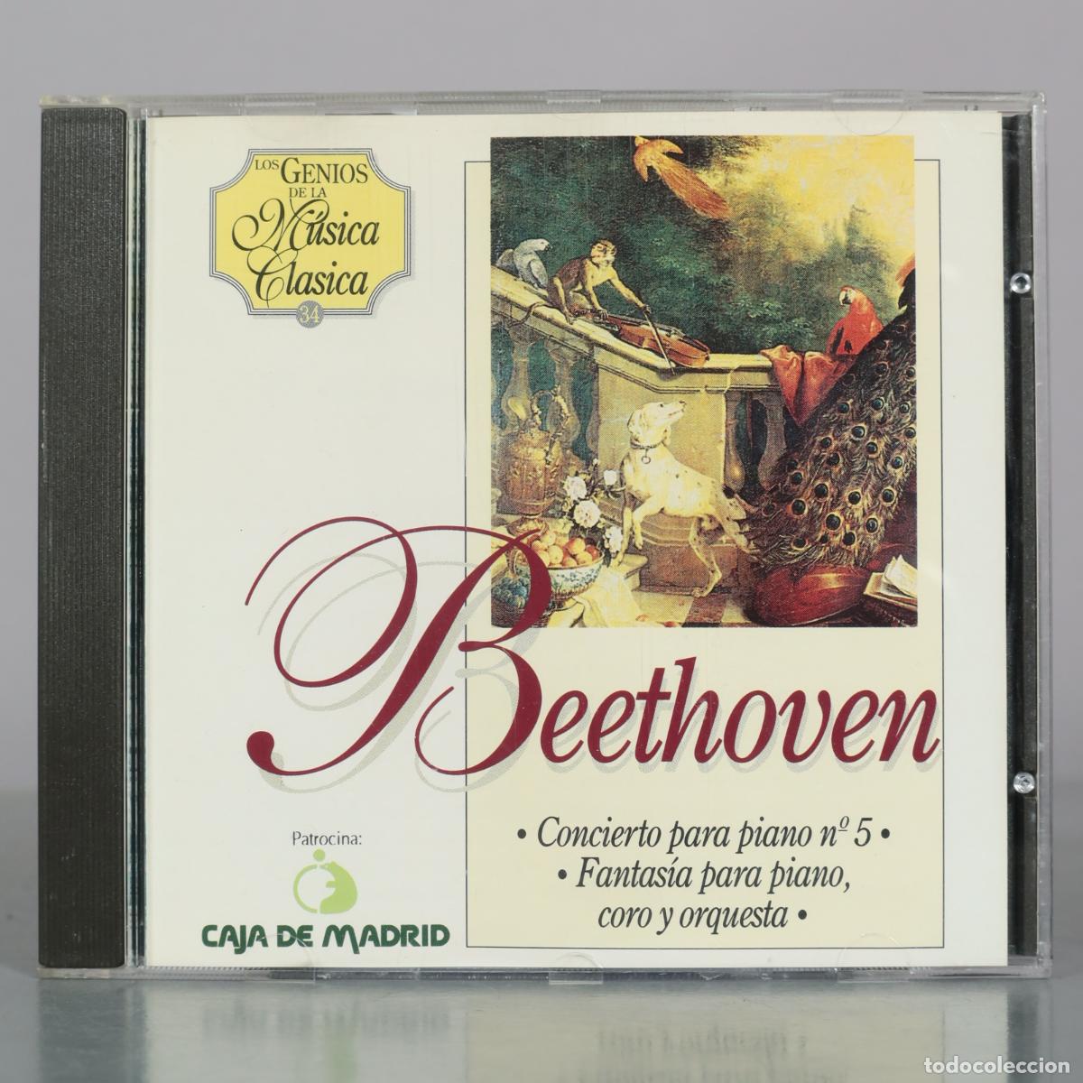 Musik-CDs: CD. Beethoven - Concierto para piano n&ordm; 5 - Fantas&iacute;a para piano, coro y orquesta - Los Genios de la