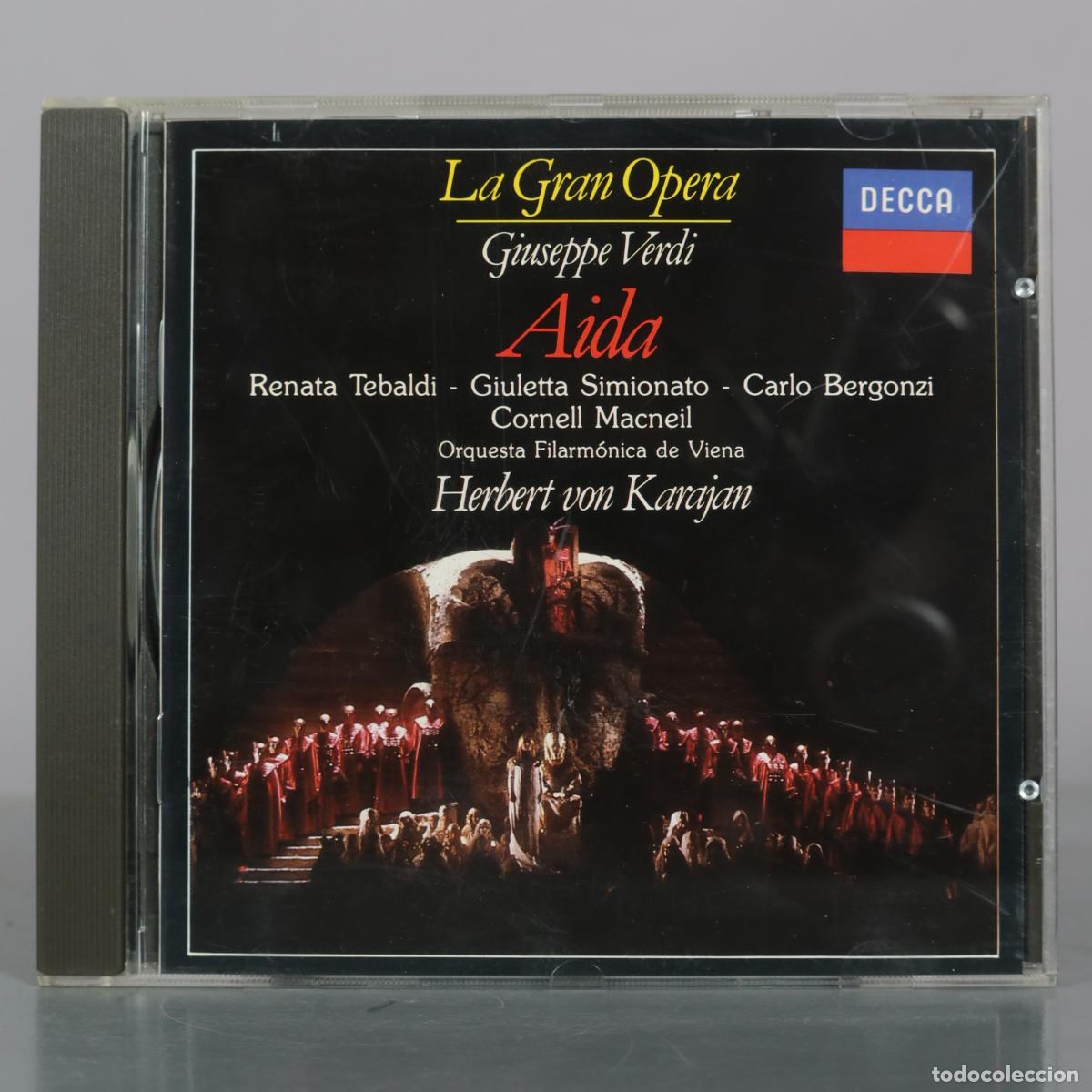 Musik-CDs: CD. Aida - Giuseppe Verdi - Renata Tebaldi, Giulietta Simionato, Carlo Bergonzi, Cornell Macneil -