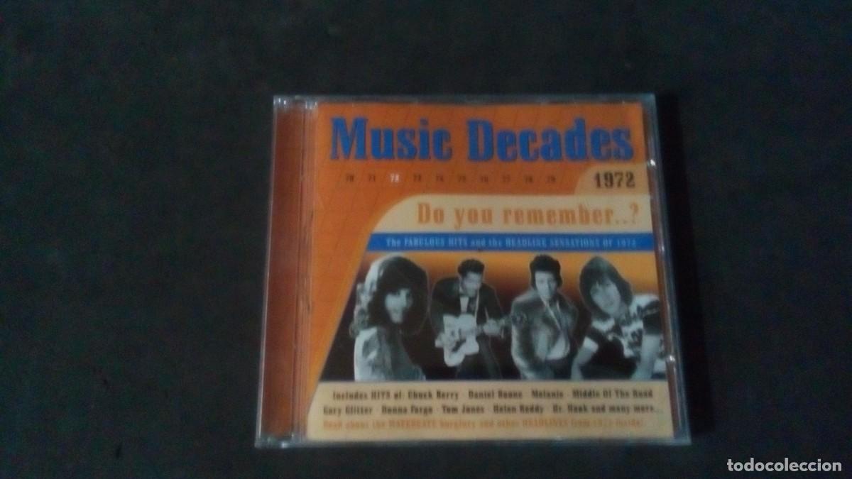 CDs de m&uacute;sica: MUSIC DECADES. 1972. DO YOU REMEMBER...? - Foto 1