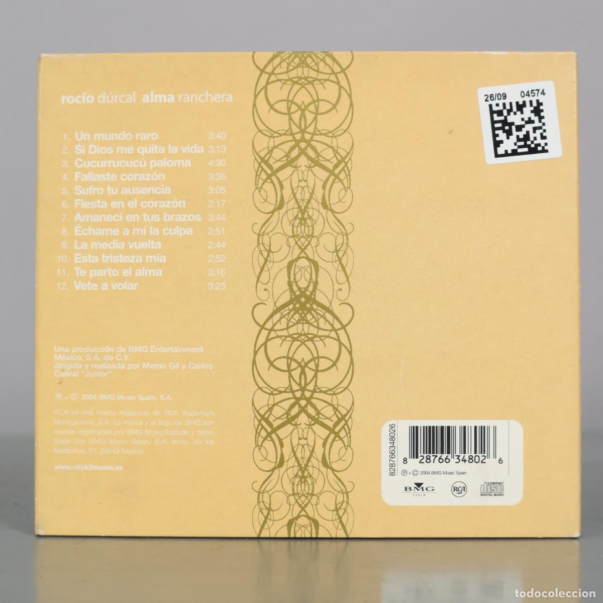 CDs de m&uacute;sica: CD. Roc&iacute;o D&uacute;rcal - Alma ranchera - Foto 3