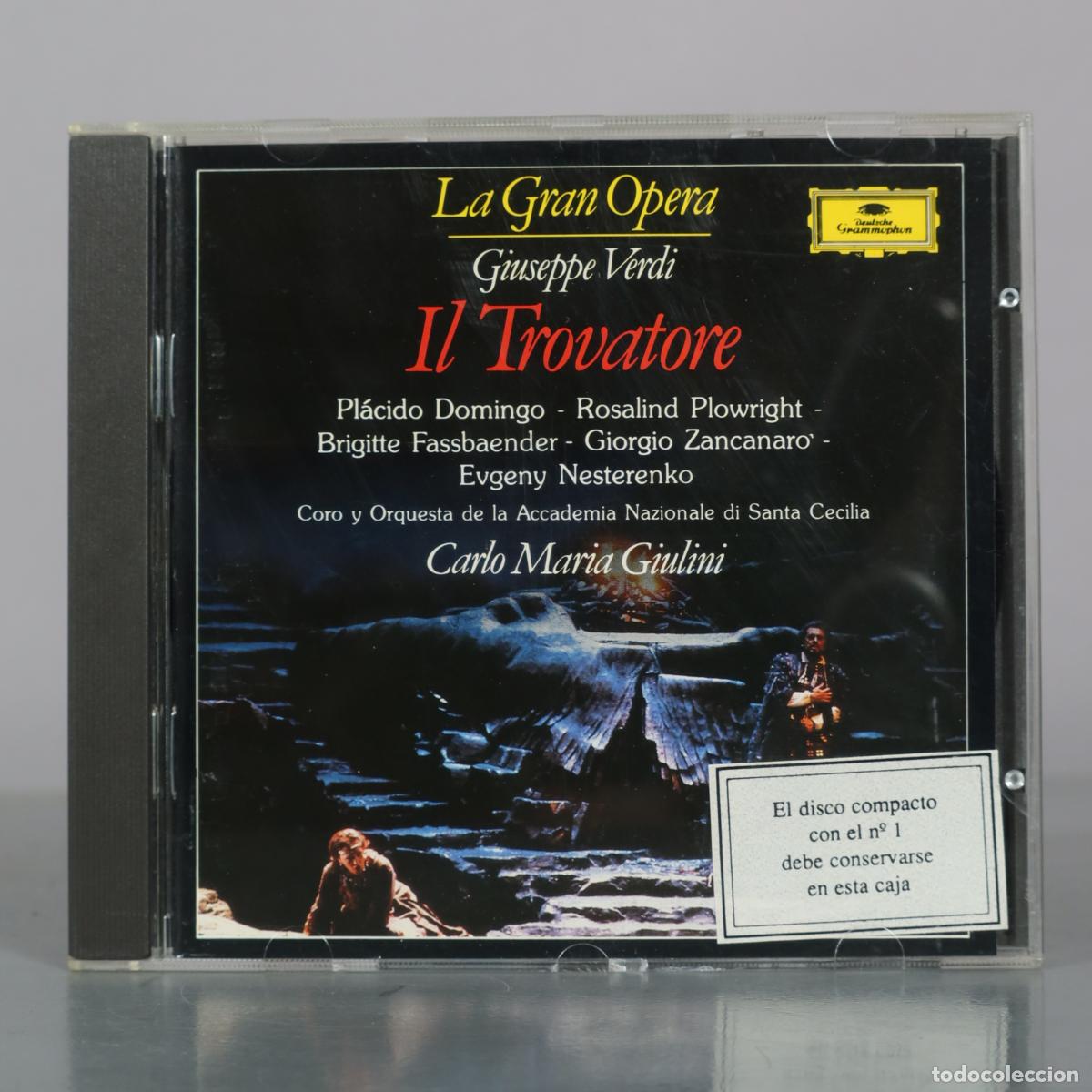 CDs de m&uacute;sica: CD. La Gran Opera - Giuseppe Verdi - Il Trovatore - Pl&aacute;cido Domingo - Rosalind Plowright - Brigitte