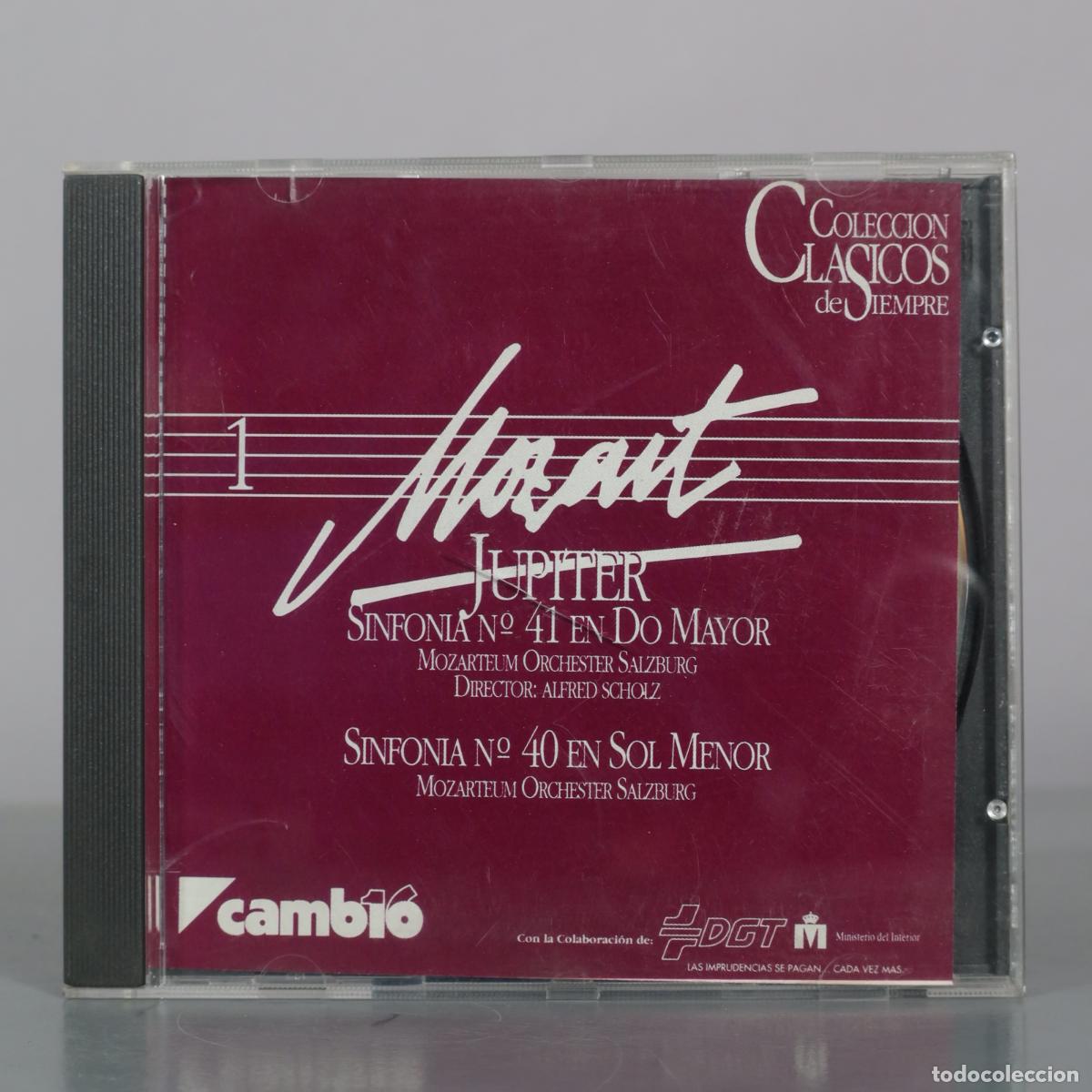 CDs de m&uacute;sica: CD. Jupiter - Sinfonia N&ordm; 41 en Do Mayor - Sinfonia N&ordm; 40 en Sol Menor - Wolfgang Amadeus Mozart -