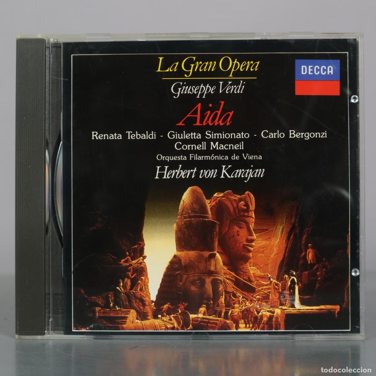 CDs de m&uacute;sica: CD. La Gran Opera - Giuseppe Verdi - Aida - Renata Tebaldi, Giulietta Simionato, Carlo Bergonzi,