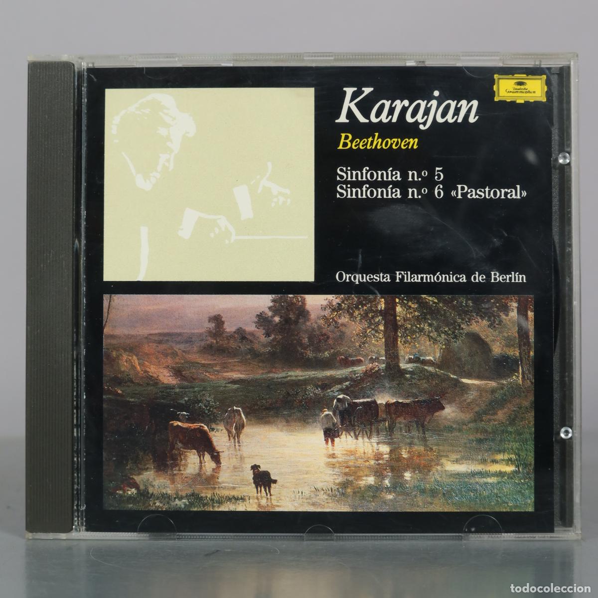 CDs de m&uacute;sica: CD. Ludwig van Beethoven - Sinfon&iacute;a n.o 5 - Sinfon&iacute;a n.o 6 Pastoral - Herbert von Karajan - Orquesta