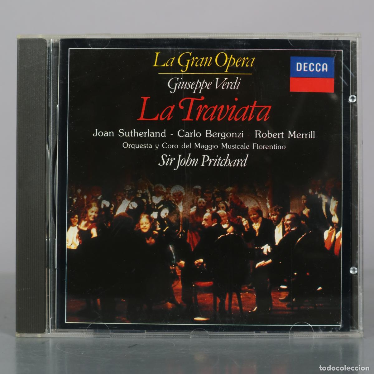 CDs de m&uacute;sica: CD. La Traviata - Giuseppe Verdi - Joan Sutherland - Carlo Bergonzi - Robert Merrill - Orquesta y