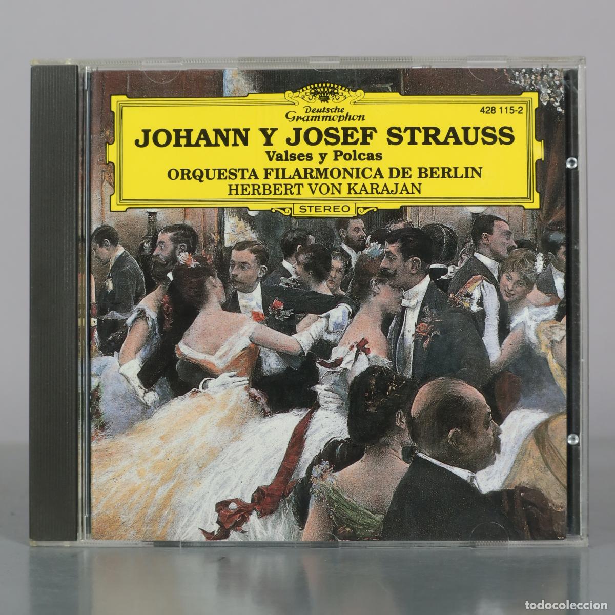 CDs de m&uacute;sica: CD. Johann y Josef Strauss - Valses y Polcas - Orquesta Filarmonica de Berlin, Herbert Von Karajan