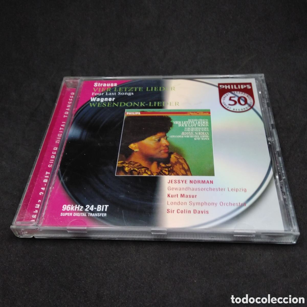 CDs de m&uacute;sica: JESSYE NORMAN - RICHARD STRAUSS - VIER LETZTE LIEDER FOUR LAST SONGS - CD - 1983 - DISCO VERIFICADO