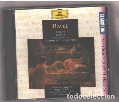 CDs de m&uacute;sica: Ravel: Bol&eacute;ro / Tzigane / Sh&eacute;h&eacute;razade / Le Tombeau de Couperin- 0028943941426