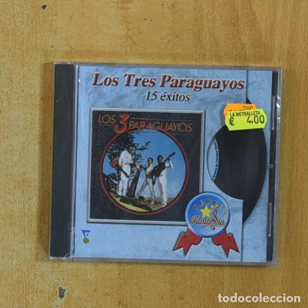 CDs de m&uacute;sica: LOS TRES PARAGUAYOS - 15 EXITOS - CD - Foto 1