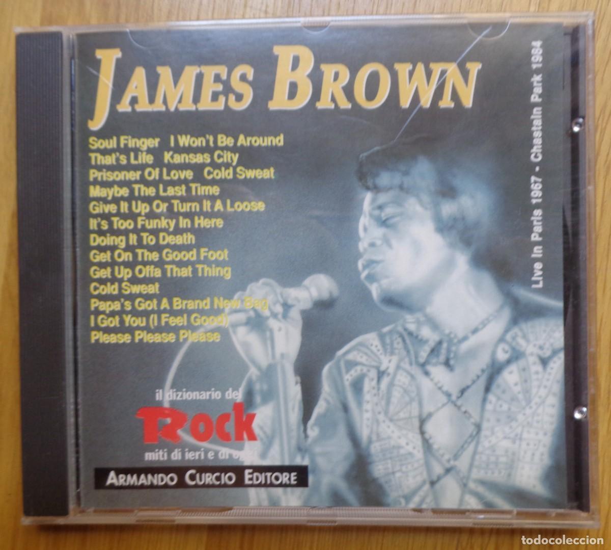 CDs de m&uacute;sica: JAMES BROWN 'LIVE IN PARIS 1967 - CHASTAIN PARK 1984'
