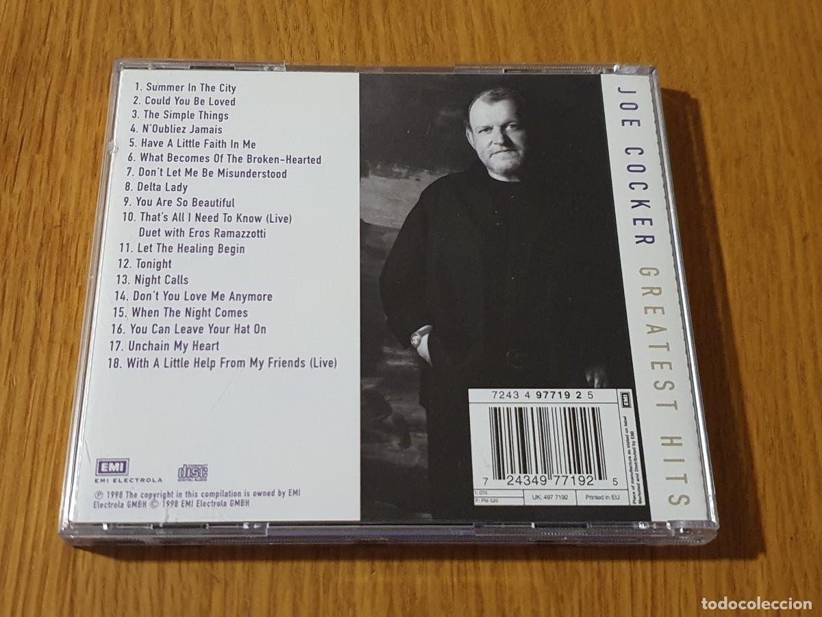CDs de m&uacute;sica: CD JOE COCKER - GREATEST HITS - 18 temas - Foto 3