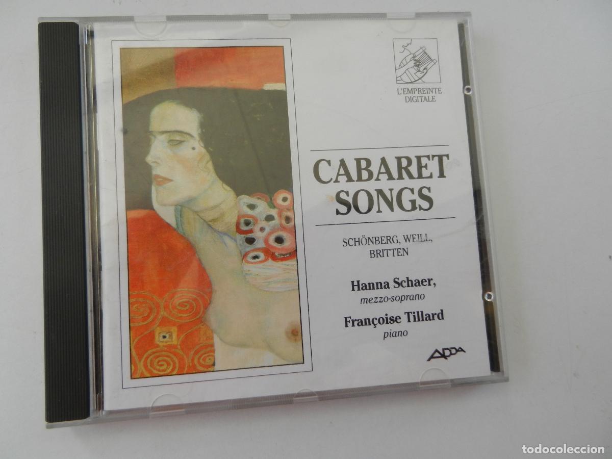 CDs de m&uacute;sica: CABARET SONGS , HANNA SCHAER - FRAN&ccedil;OISE - TILLAR - CD COPSI -1990