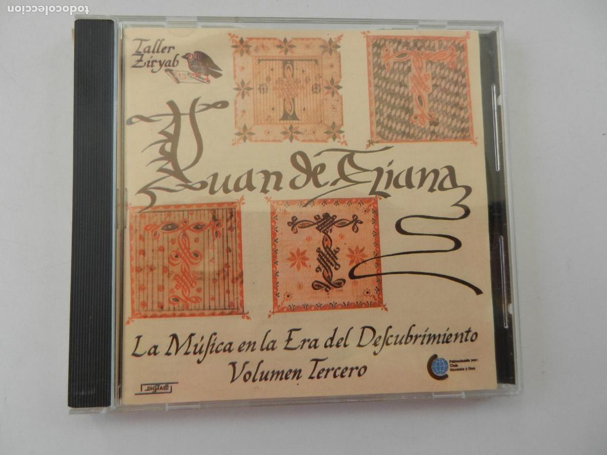 CDs de m&uacute;sica: LA MUSICA EN LA ERA DEL DESCRUBRIMIENTO - VOL . TERCERO - JUAN DE TRIANA - TALLER ZIRYAB -1987