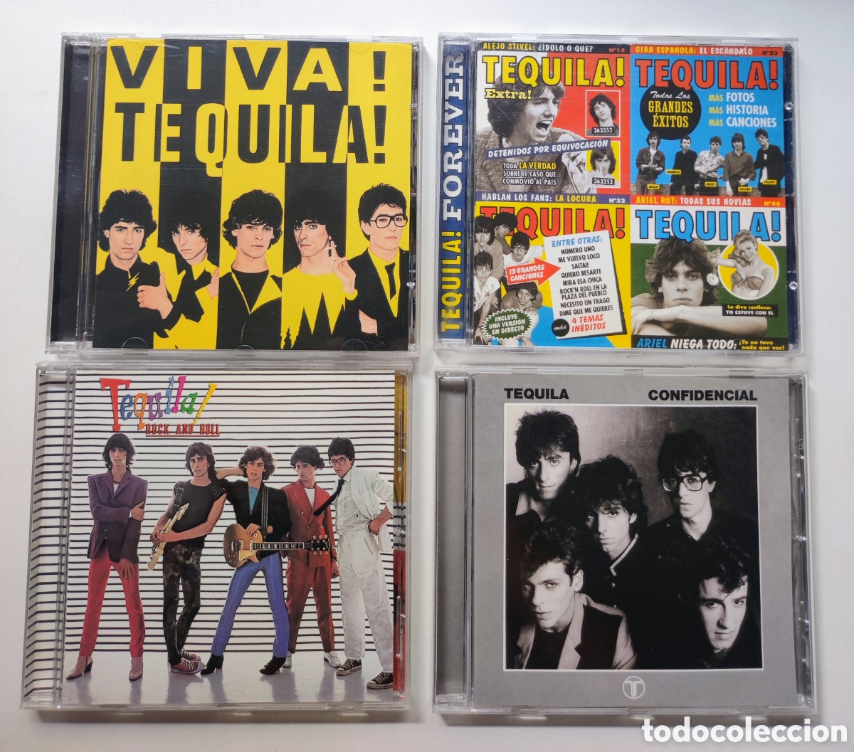CDs de m&uacute;sica: 4 CD - TEQUILA / CONFINDENCIAL + ROCK AND ROLL + VIVA TEQUILA! + FOREVER - BMG & SERDISCO 1998-99