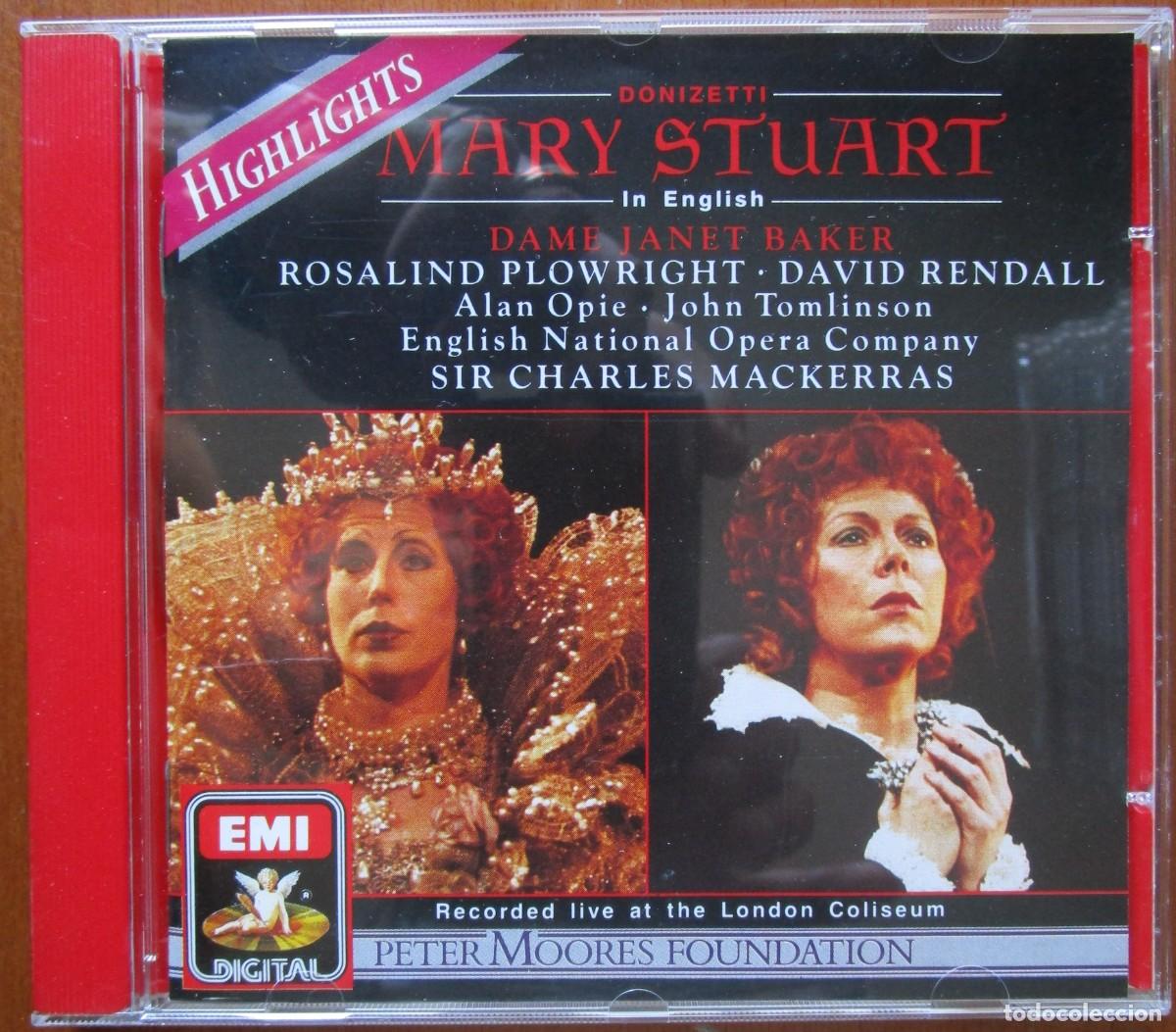 CDs de m&uacute;sica: MARY STUART - (EN INGL&Eacute;S) DONIZETTI - HIGHLIGHTS - JANET BAKER, ROSALIND PLOWRIGHT, DAVID RENDALL CD