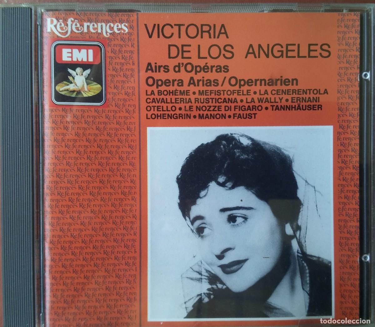 CDs de m&uacute;sica: VICTORIA DE LOS ANGELES - BOHEME, MEFISTOFELE, CENERENTOLA, CAVALLERIA, LA WALLY, ERNANI - CD