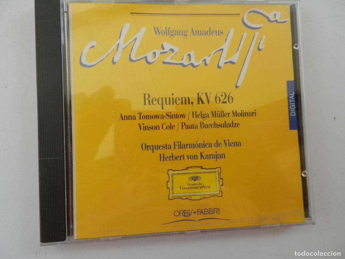 CDs de m&uacute;sica: MOZART- REQUIEM -KV 626 - HERBERT VON KARAJAN - ORBIS 1987