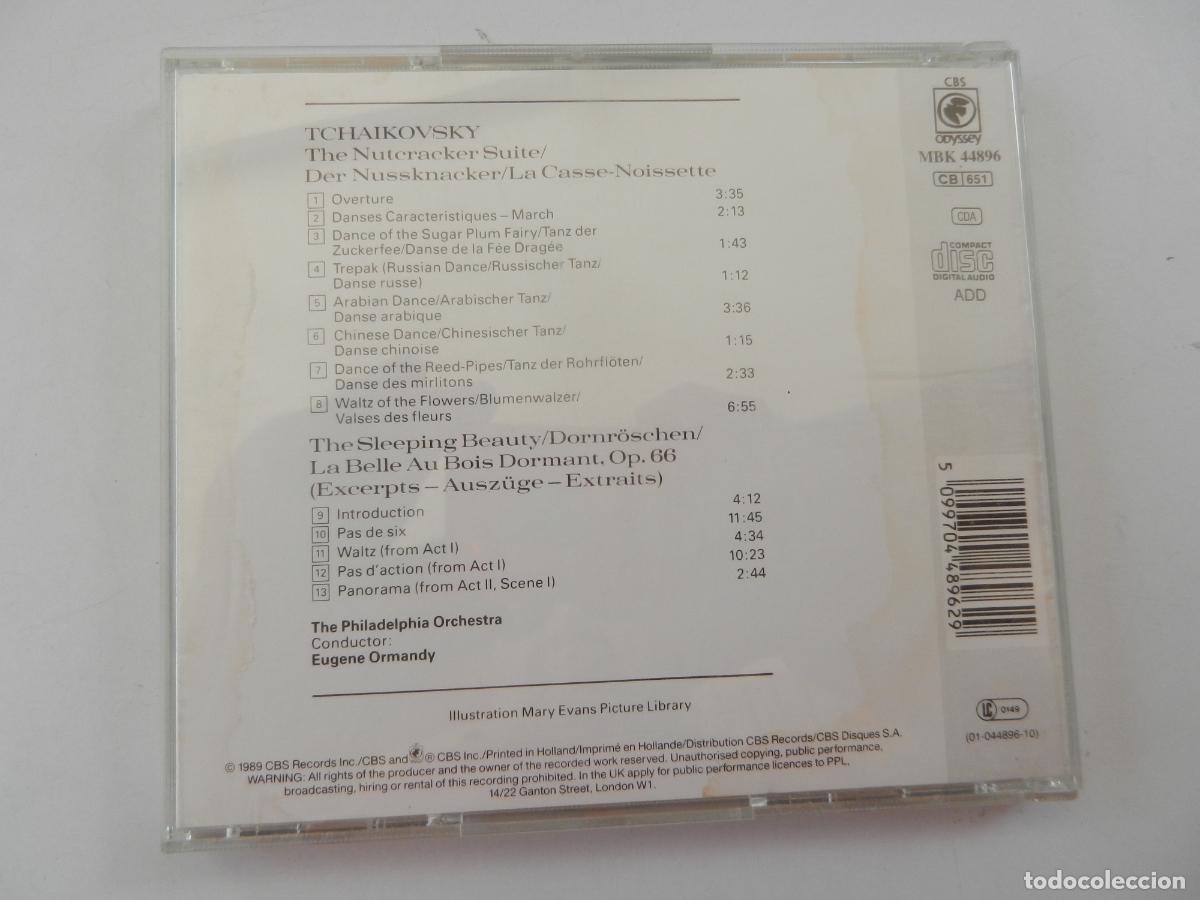 CDs de m&uacute;sica: TCHAIKOSKY -THE NUTERACKER SUITE - EUGENE ORMANDY - 1989 CBS - Foto 3